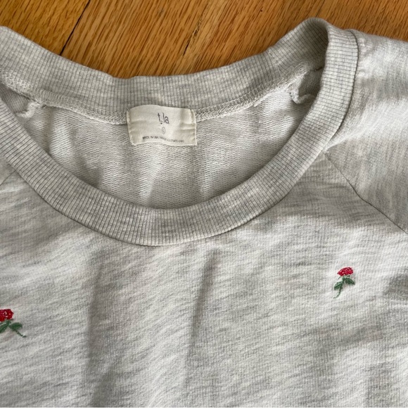 T.La Cream Peplum Sweatshirt with Rose 🌹 Accents - Picture 4 of 7